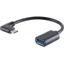 USB Cable S/CONN 13-30010 USB 3.2 Gen 1 0.1m USB C USB A Black