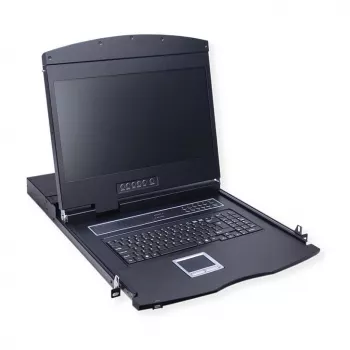 Rack console VALUE 26.99.0123, 17 inch (43.2 cm) LCD, 1280×1024, 1U, French keyboard, black