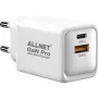 Power adapter ALLNET PSU-GaNPD-USB-1A1C-45W USB-C PD and USB-A QC 45W GaN charger