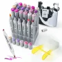 Double-sided marker pens Arrtx LC302505 — 24 colours, purple tone shade set