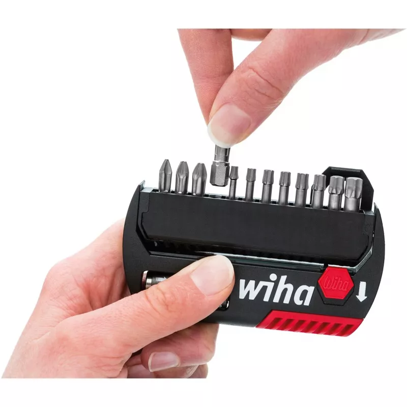 Screwdriver Bit Set wiha FlipSelector 39060 — 15 pieces: Phillips, Pozidriv, TORX