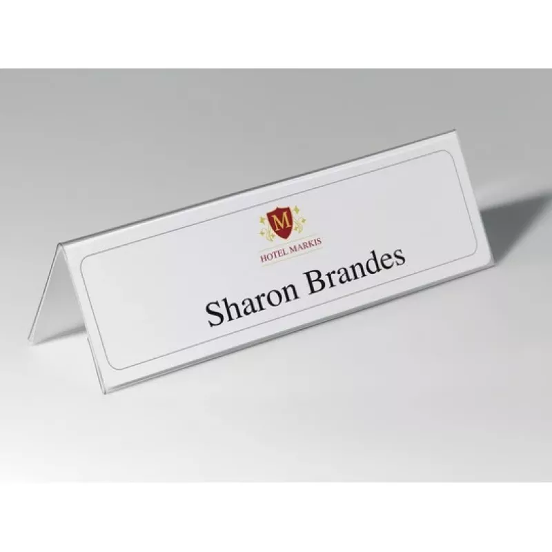 Non-metallic nameplate Durable 8053-19 Transparent