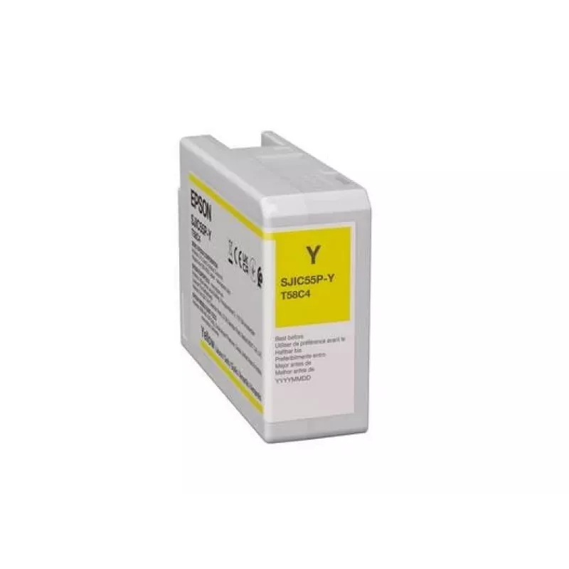 Ink Cartridge Epson SJIC55(Y) for ColorWorks CW-D6500/D6000 Yellow