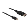 Cable Mini DP/DP 1.2 DeLOCK 82438 2 m Black