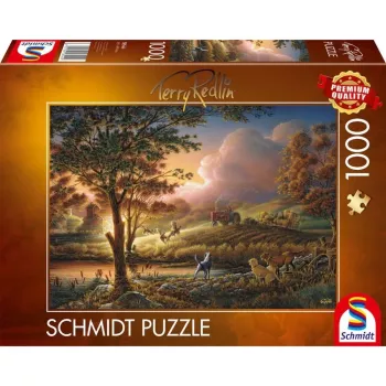 Terry Redlin: Sonnengold over ripe fields, Puzzle 1000 Pieces