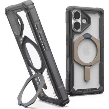 UAG Urban Armor Gear Plasma XTE MagSafe Kickstand Case | Apple iPhone 17 | ash (transparent)/titan | 114526113136 (114526113136)