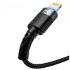 USB to Lightning data cable Tellur 1.2 m nylon braided black