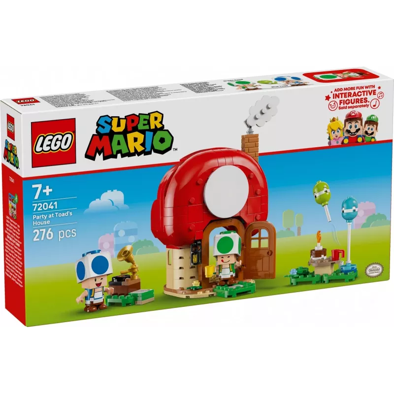 Construction toy LEGO Super Mario Party at the Toad House set 72041 with interactive play features