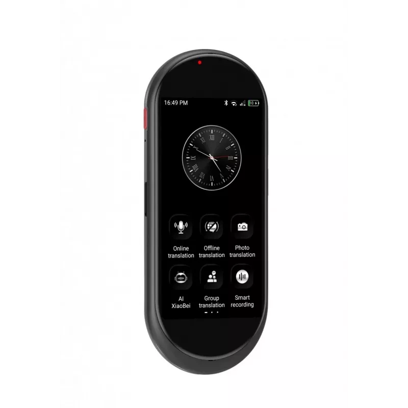 Portable voice translator MAXCOM MT100 4G, multilingual speech translation, compact handheld device