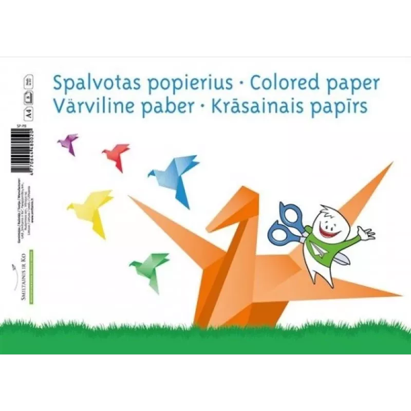 SMLT Paper A4 80 g/m² single-sided glued pack — 8 sheets