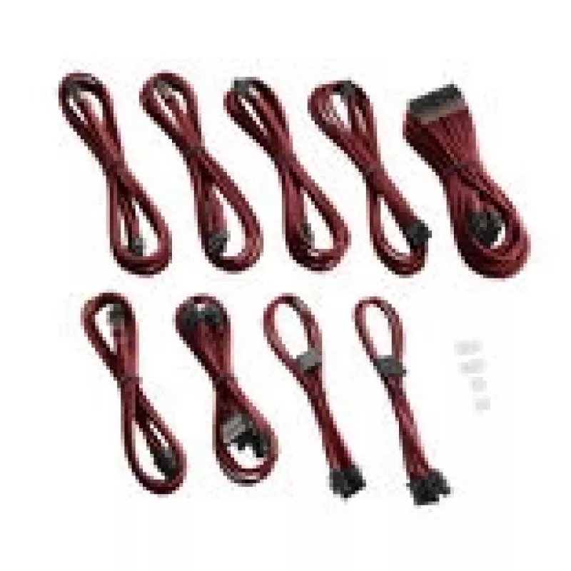CableMod PRO Series ModMesh C-Series RMi & RMx Cable Kit - Stromkabelkit - geformt - Blood Red (CM-PCSR-FKIT-NKBR-R)