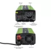 Car inverter Qoltec Monolith 600 W Green 12 V
