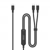 DIGITUS USB-C 2in1 charging cable 140W, USB-C to 2×USB-C, 1.8 m, USB 2.0, black