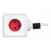 Allocacoc 2304/FREXPC power extension 3 m 5 AC outlet(s) Indoor Red, White