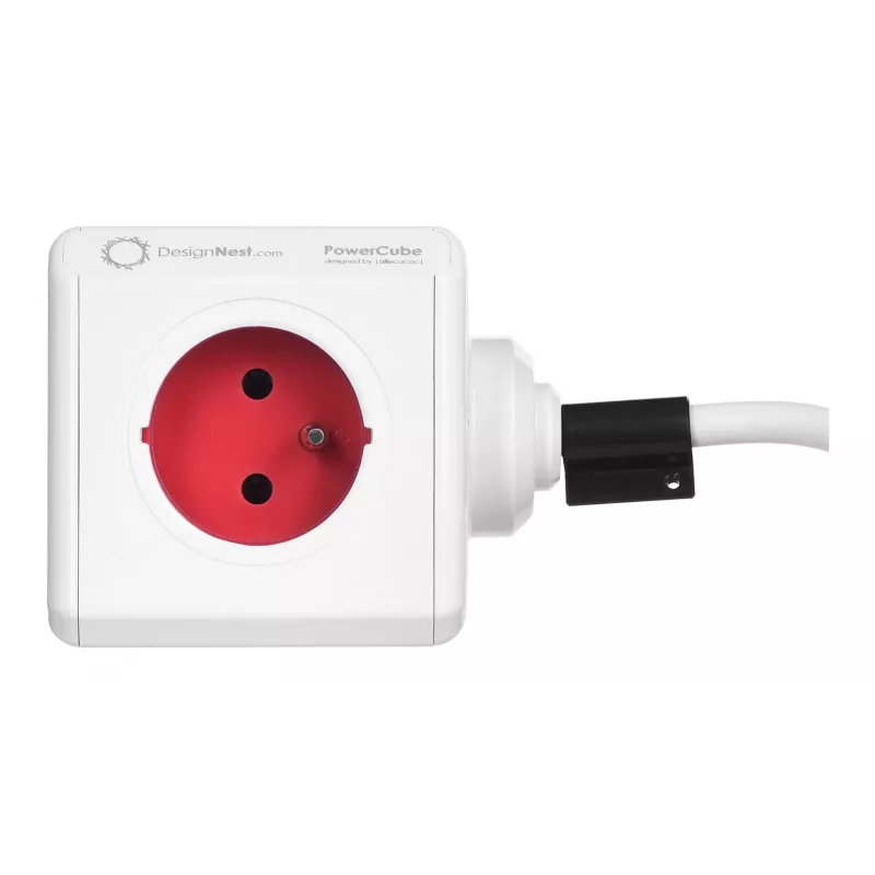 Allocacoc 2304/FREXPC power extension 3 m 5 AC outlet(s) Indoor Red, White