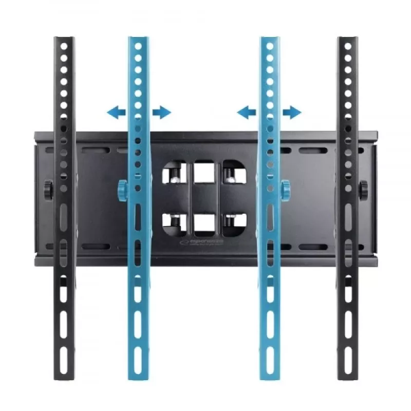 Wall TV mount Esperanza TITAN for 26–70 inch (66–177.8 cm), tilt ±15°, swivel 120°, VESA up to 400×400, max load 55 kg, black