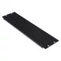 Blank panel ROLINE 19-inch 3U black steel 480mm