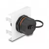 DeLOCK Easy 45 Module Network RJ45 Cat.6A 45x45mm 1000 Mbit/s Black