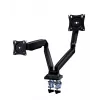 Monitor mount stand GEMBIRD MA-DA2-03 for up to 35 inch screens, clamp, VESA 75x75–100x100, 20 kg, black, dual-display