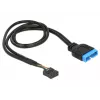 Internal USB Cable DeLOCK 83776 0.45m Male to Female