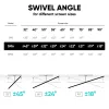 TV floor stand ONKRON SM6-B for 32 inch–90 inch screens, 50 kg capacity, VESA 200x200–600x400, tilt -10–5°, swivel 40°