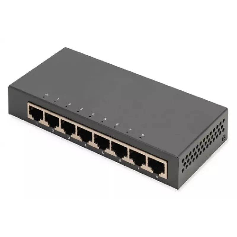 Unmanaged Switch Digitus 8-port Gigabit Ethernet 10/100/1000 Metal Housing