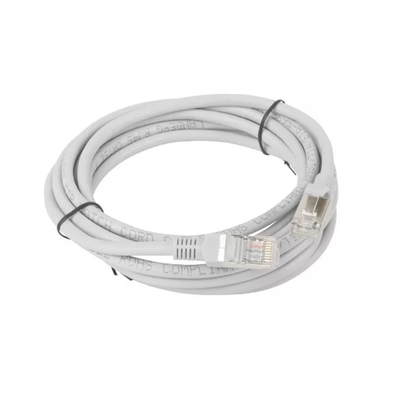 Network cable LANBERG PCF5-10CC-0300-S Cat5e F/UTP RJ-45 3 m Grey