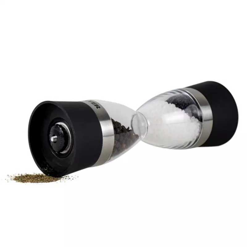 Mechanical Salt & Pepper Mill Salter 7611 BKXRUP1 2-in-1 adjustable grind settings stainless steel