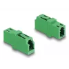 Optical Fiber Coupler LC Simplex female to LC Simplex female APC green DeLOCK 87984
