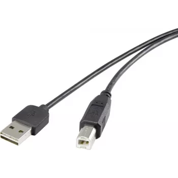 USB cable Renkforce Duplex USB A Reversible to USB Type B 2.0, 0.5 m