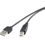 USB cable Renkforce Duplex USB A Reversible to USB Type B 2.0, 0.5 m