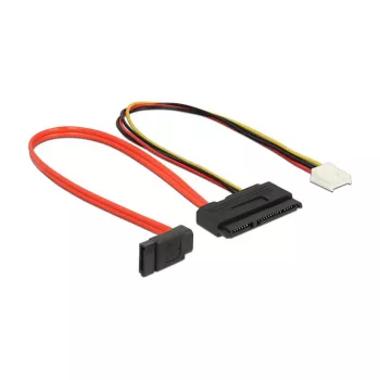 SATA Cable DeLOCK 0.3m SATAIII 7p + Floppy 4p/SATAIII 22p