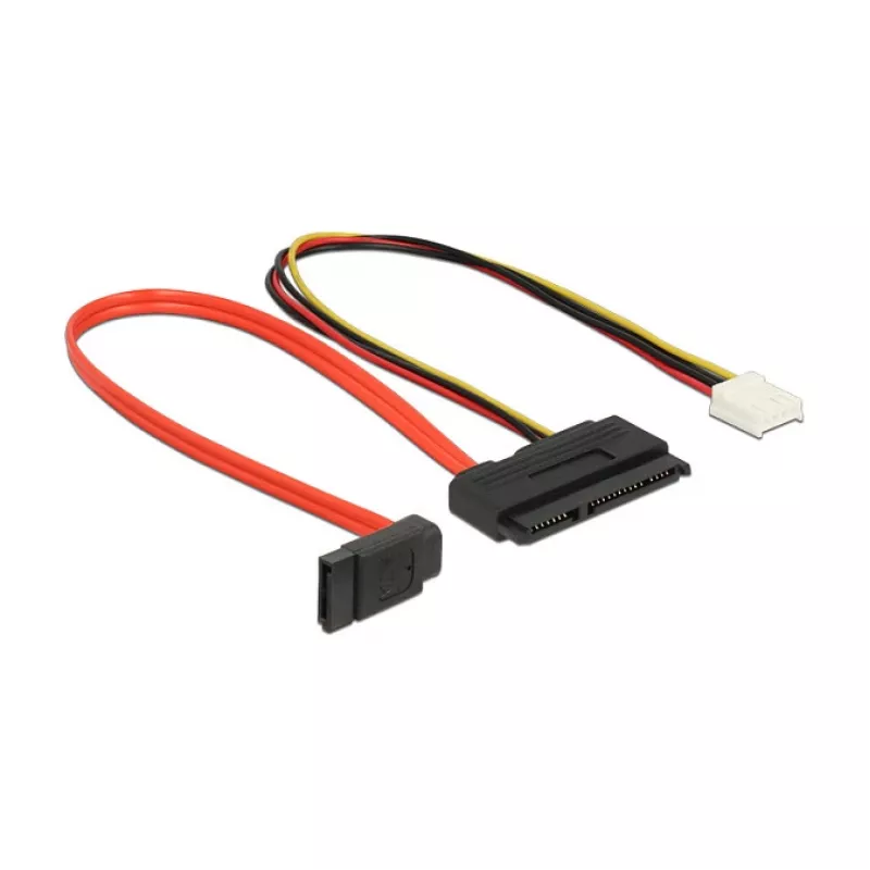 SATA Cable DeLOCK 0.3m SATAIII 7p + Floppy 4p/SATAIII 22p