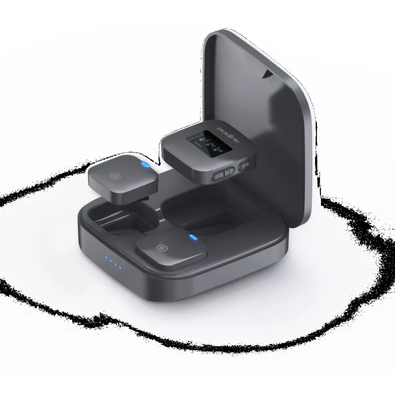 Wireless microphone kit Plusonic PS-TDS8 with USB‑C, Lightning and 3.5mm connectivity