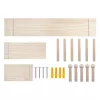 Cable organizer MACLEAN MC-131 WD wooden board for desk and wall mounting, max load 20 kg