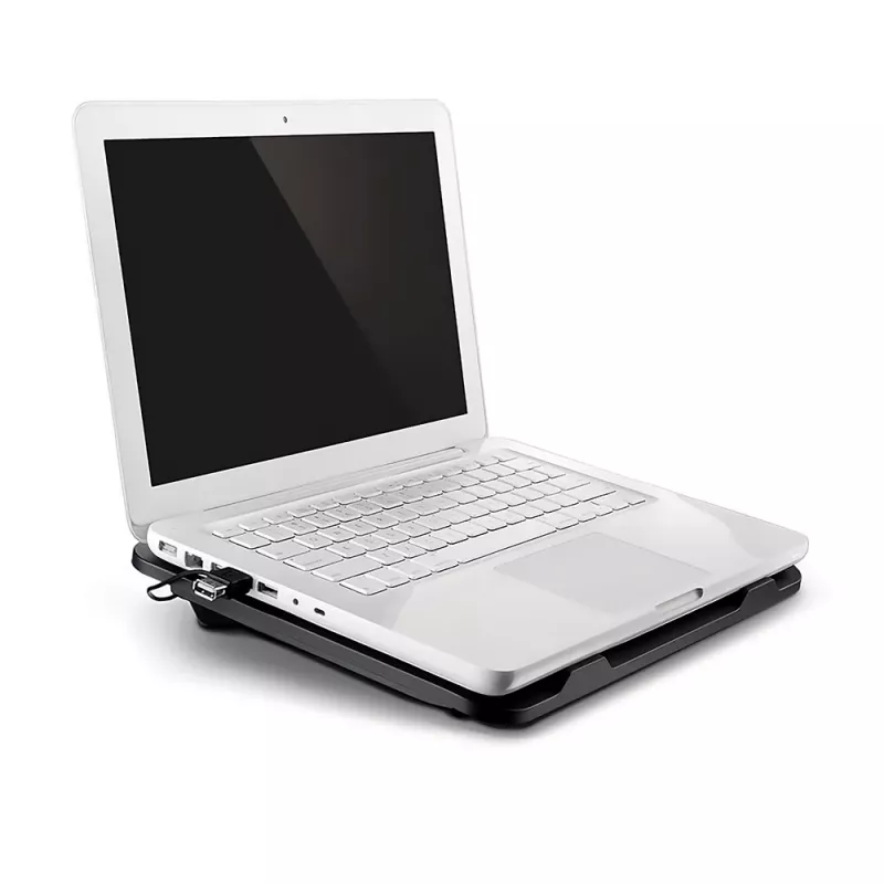 Cooling pad MEDIA-TECH MT2660 — USB-powered laptop cooler, 1 fan 13.5 cm, 20 CFM, 1000 RPM, 330×250×40 mm, 327 g, backlight