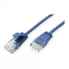 ROLINE GREEN UTP Patch Cable Cat.6A (Class EA), LSOH, slim, Blue, 0,15 m
