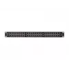 PATCH PANEL 48 PORT 1U 19 CAT6A FTP SHIELDED BLACK LANBERG