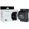 Smart relay Shelly Wave PRO 3 — black, plastic housing, 110–240 V AC, 50–60 Hz, 0.3 W, 53×59×96 mm