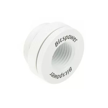 Cooling accessory BitsPower BP-DWWP-C04 — brass white finish for PC liquid cooling