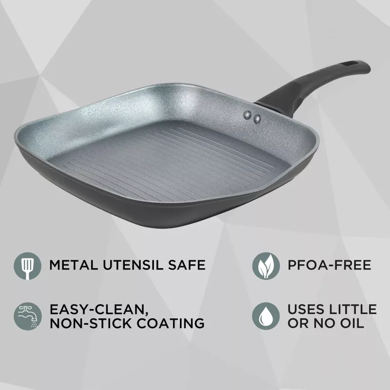 Griddle Russell Hobbs RH01861EU7 28 cm Crystaltech – non-stick cooking surface, flat griddle pan