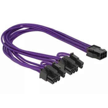 Cable DeLOCK PCI Express 6 pin - 2 x 8 pin 0.3 m