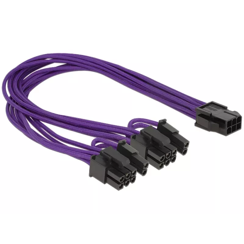 Cable DeLOCK PCI Express 6 pin - 2 x 8 pin 0.3 m