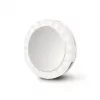 Freestanding Makeup Mirror Medisana 23603 — Round White, Battery Powered, Foldable, Built-in Lighting