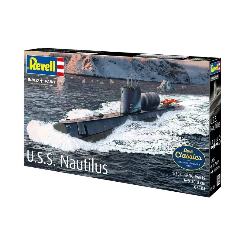 Plastic model ship REVELL U.S.S. Nautilus scale 1:305, kit 05184