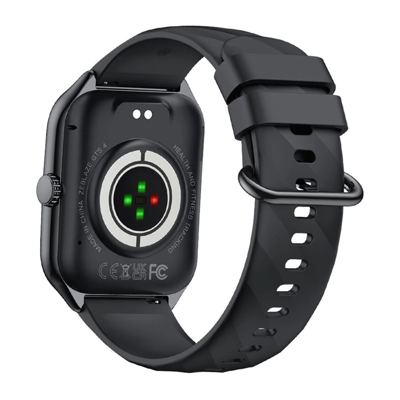 Smartwatch Zeblaze GTS 4 — 1.94 inch (4.93 cm) AMOLED, 466×466 px, Touchscreen, Wi‑Fi, Silicone Band, Black