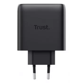 Charger Trust Maxo 65W 2-Port USB-C GaN Charger Fast Charging Black