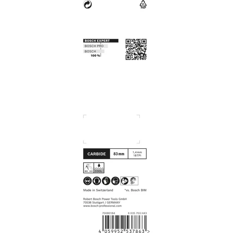 Bosch Expert T118 EHM Jigsaw blade Carbide 3 pc(s)