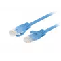 Network patch cable LANBERG Cat6 U/UTP 0.25 m RJ-45 to RJ-45 blue
