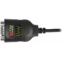 Delock USB Type-A to Serial DB9 Adapter with 9 LED RS-232 Tester - Serial Adapter - USB - RS-232 x 1 - Black (90497)